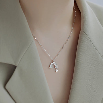 [baslovejewels]Unique Rainbow Star Necklace