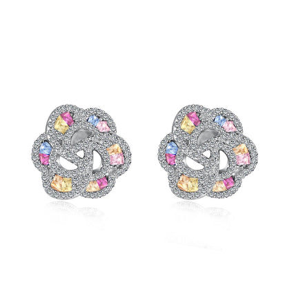 [baslovejewels]Exquisite Flower Shape Daily Earrings