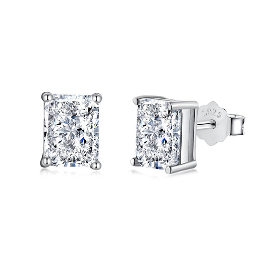 [baslovejewels]Radiant Luxurious Princess Cut Daily Earrings
