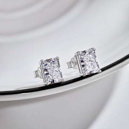 [baslovejewels]Radiant Luxurious Princess Cut Daily Earrings
