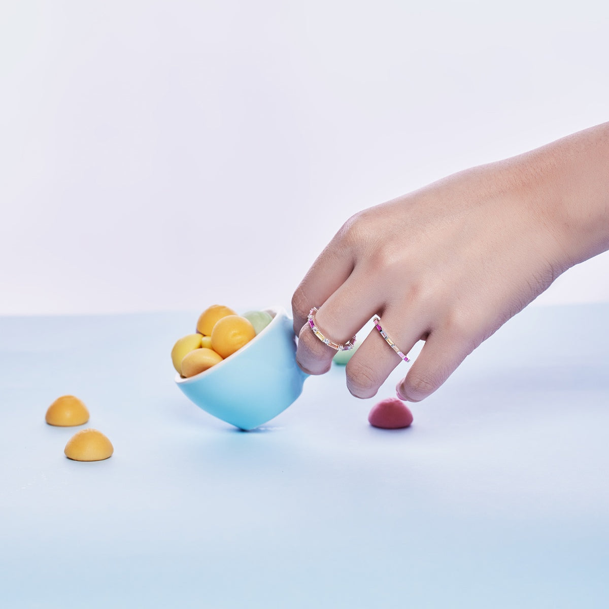 [baslovejewels]Lively In Shades Elegant Radiant Cut Daily Ring