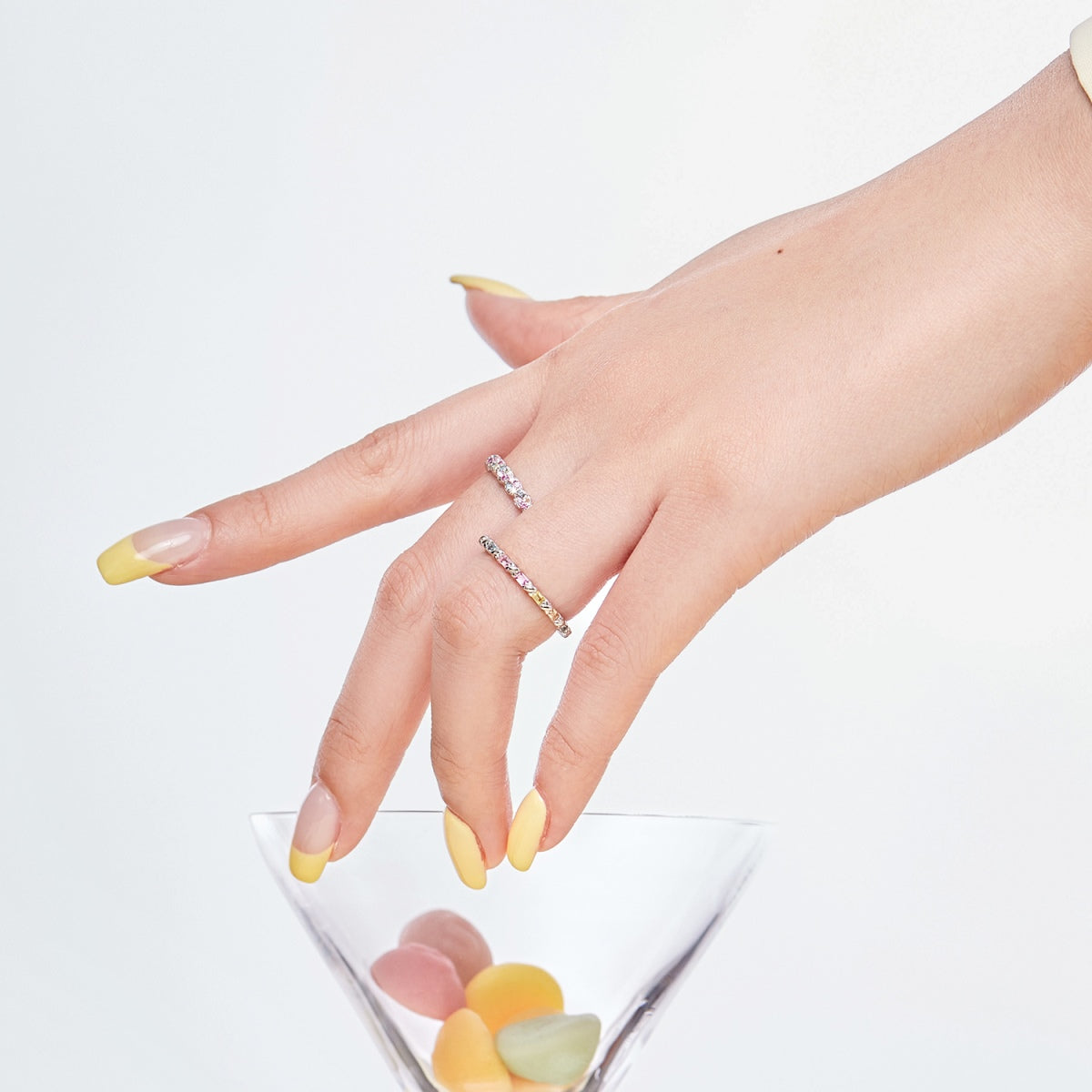 [baslovejewels]Charming Colorful Round Cut Daily Ring