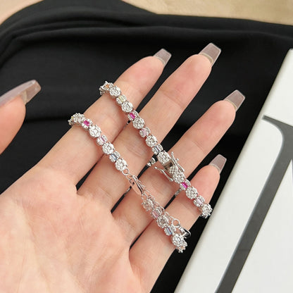 [baslovejewels]Dazzling Radiant Multi Cut Daily Bracelet