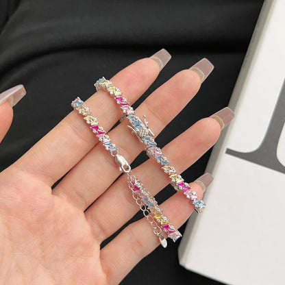 [baslovejewels]Ornate Sparkling Multi Cut Party Bracelet