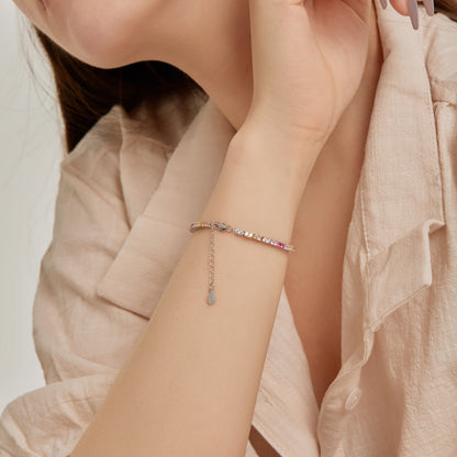 [baslovejewels]Delicate Romantic Heart Shape Lover Bracelet