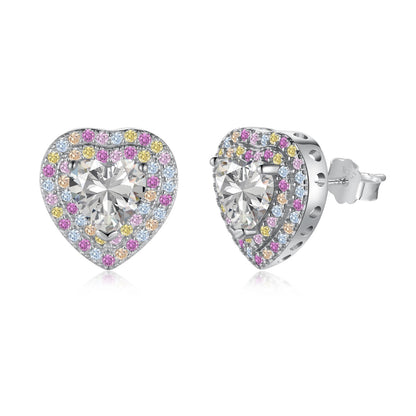 [baslovejewels]Dazzling Heart Shape Lover Earrings