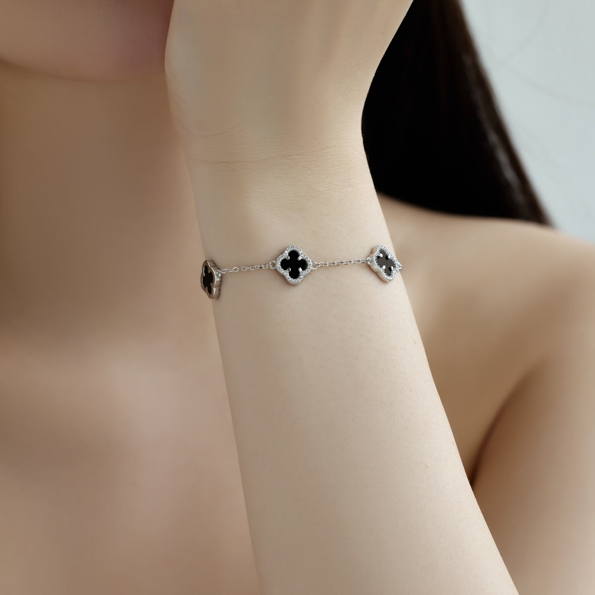 [baslovejewels]Four-Leaf Clover Exquisite Bracelet