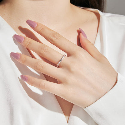 [baslovejewels]Sparkling Vibrant Round Shape Daily Ring