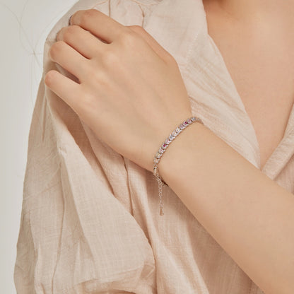 [baslovejewels]Delicate Colorful Multi Cut Daily Bracelet