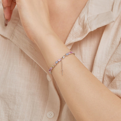 [baslovejewels]Ornate Colorful Flower Shape Party Bracelet