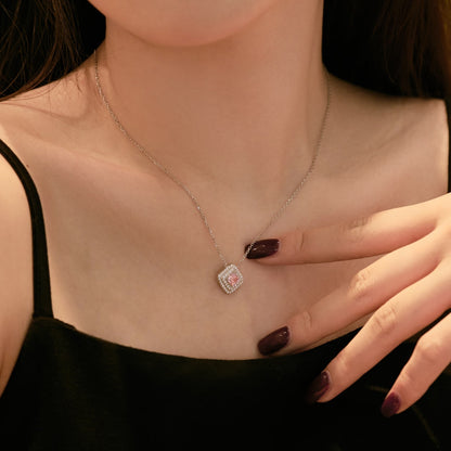 [baslovejewels]Sparkling Asscher Cut Necklace