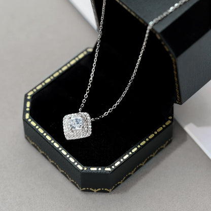 [baslovejewels]Sparkling Asscher Cut Necklace