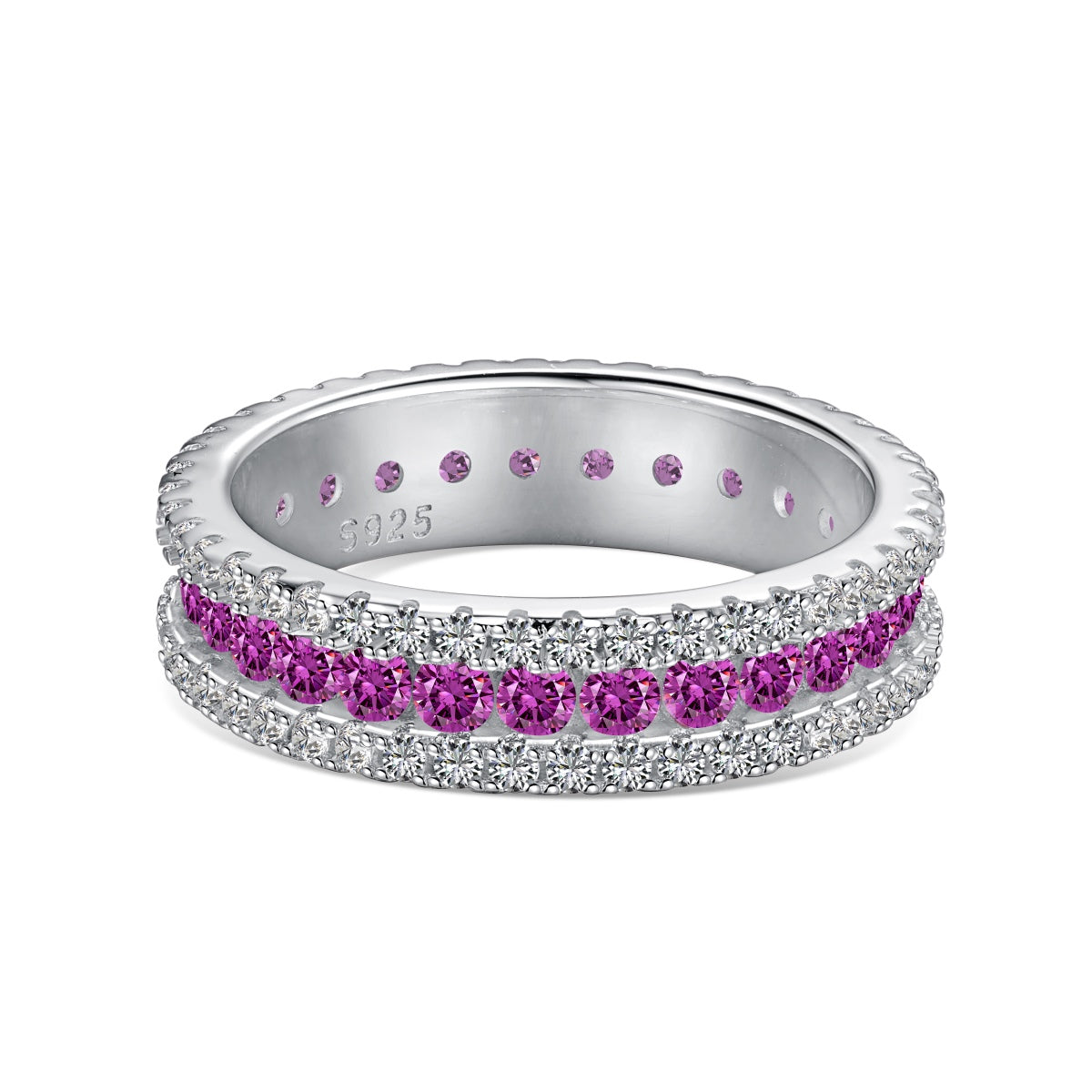 [baslovejewels]Delicate Colorful Round Cut Daily Ring