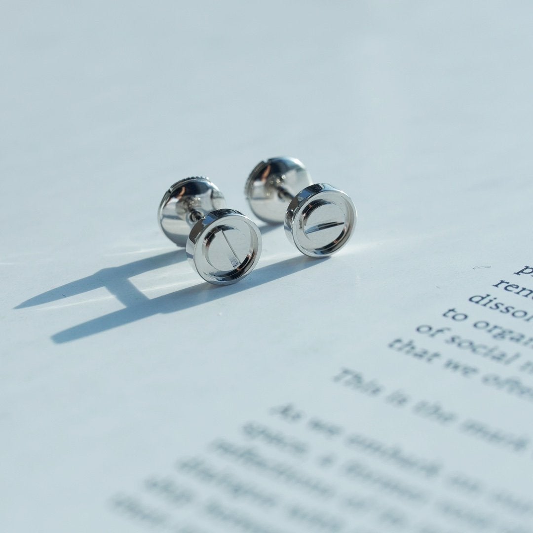 [baslovejewels]LOVE EARRINGS SILVER 10MM