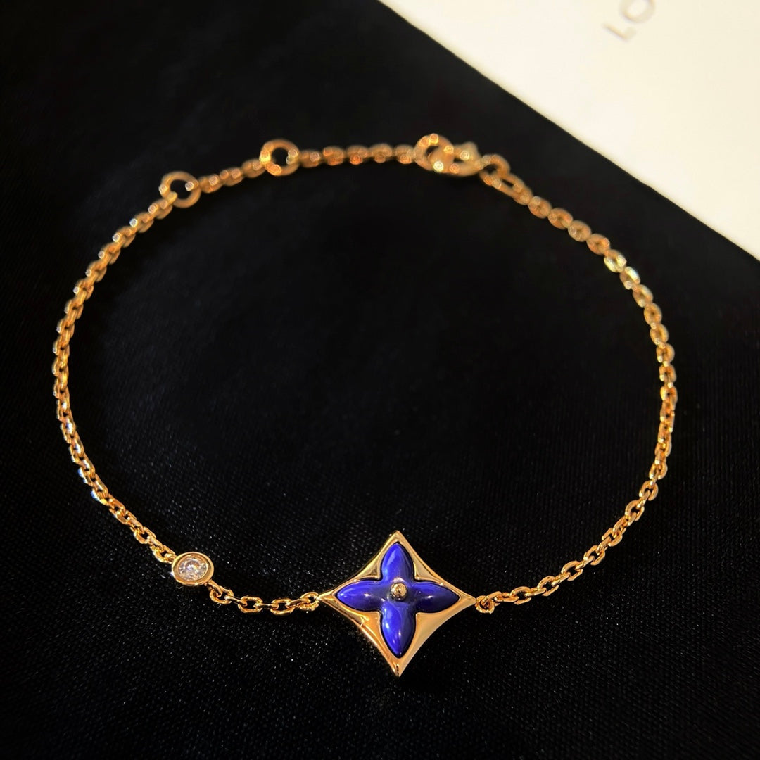 [baslovejewels]COLOR STAR PINK GOLD DIAMOND BRACELET