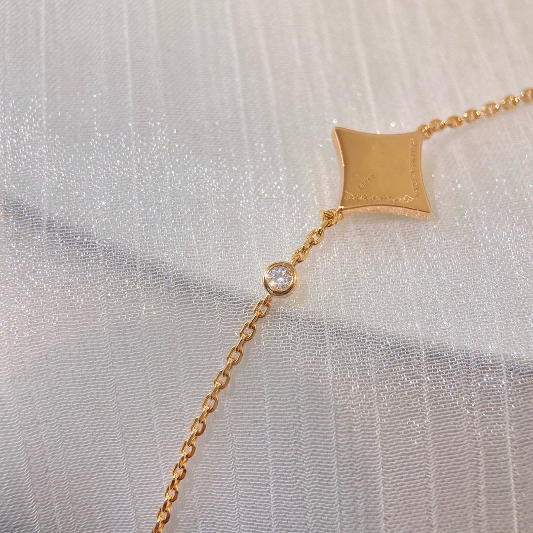 [baslovejewels]COLOR STAR PINK GOLD DIAMOND BRACELET