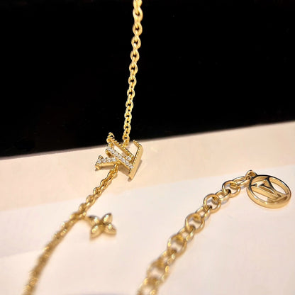 [baslovejewels]LOGO STAR MOTIF GOLD BRACELET