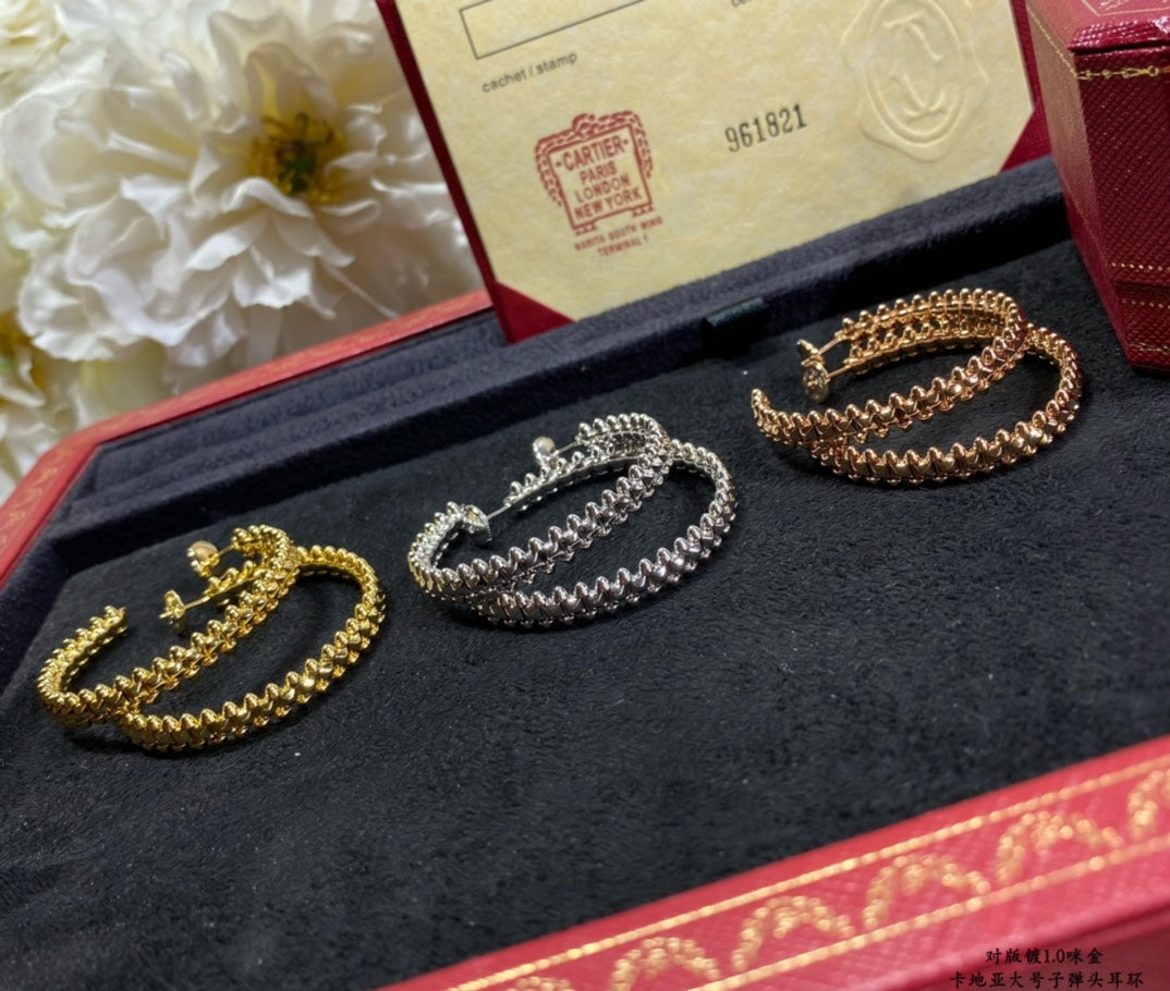 [baslovejewels]CLASH LARGE HOOP EARRINGS