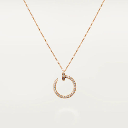 [baslovejewels]JUSTE NECKLACE PINK GOLD DIAMONDS