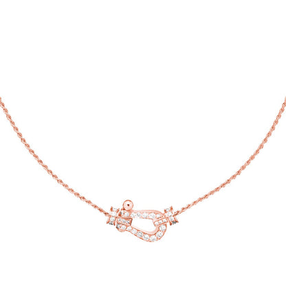 [baslovejewels]FORCE 10 PINK GOLD DIAMOND NECKLACE