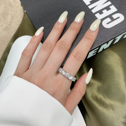 [baslovejewels]Gorgeous Round Cut Tennis Ring